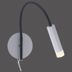 Applique murale Paul Neuhaus PURE-GEMIN LED Aluminium, Noir, 1 lumière