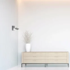 Applique murale Paul Neuhaus PURE-MIRA LED Aluminium, 1 lumière, Télécommandes