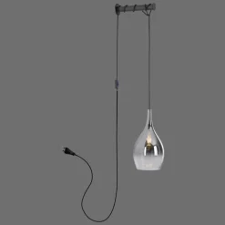 Applique murale Paul Neuhaus PILUA Noir, 1 lumière