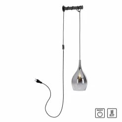 Applique murale Paul Neuhaus PILUA Noir, 1 lumière