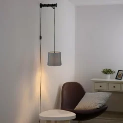 Applique murale Paul Neuhaus PILUA Noir, 1 lumière