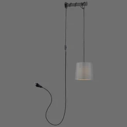 Applique murale Paul Neuhaus PILUA Noir, 1 lumière