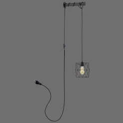 Applique murale Paul Neuhaus PILUA Noir, 1 lumière