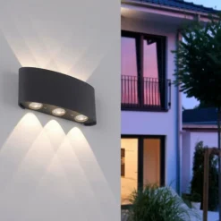 Applique murale Paul Neuhaus CARLO LED Anthracite, 6 lumières