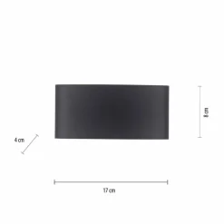Applique murale Paul Neuhaus CARLO LED Anthracite, 6 lumières