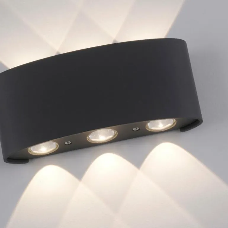 Applique murale Paul Neuhaus CARLO LED Anthracite, 6 lumières