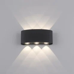 Applique murale Paul Neuhaus CARLO LED Anthracite, 6 lumières
