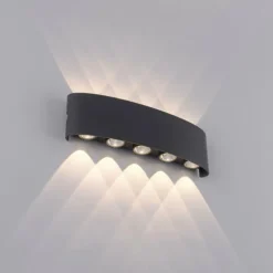 Applique murale Paul Neuhaus CARLO LED Anthracite, 10 lumières