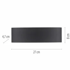 Applique murale Paul Neuhaus CARLO LED Anthracite, 10 lumières