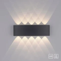 Applique murale Paul Neuhaus CARLO LED Anthracite, 10 lumières