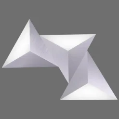 Applique murale Paul Neuhaus Q-TETRA LED Aluminium, 3 lumières, Télécommandes, Changeur de couleurs