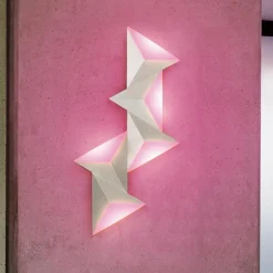 Applique murale Paul Neuhaus Q-TETRA LED Aluminium, 5 lumières, Télécommandes, Changeur de couleurs