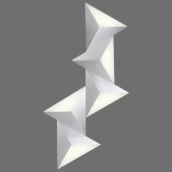 Applique murale Paul Neuhaus Q-TETRA LED Aluminium, 5 lumières, Télécommandes, Changeur de couleurs