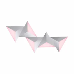 Applique murale Paul Neuhaus Q-TETRA LED Aluminium, 5 lumières, Télécommandes, Changeur de couleurs