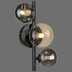 Applique murale Paul-Neuhaus POPSICLE LED Noir, 3 lumières