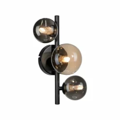 Applique murale Paul-Neuhaus POPSICLE LED Noir, 3 lumières
