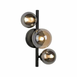 Applique murale Paul-Neuhaus POPSICLE LED Noir, 3 lumières