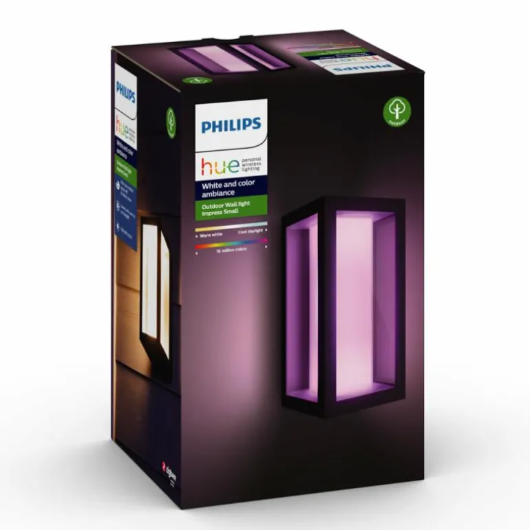 Applique murale Philips Hue Ambiance White & Color Impress LED Noir, 1 lumière, Changeur de couleurs