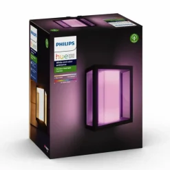 Applique murale Philips Hue Ambiance White & Color Impress LED Noir, 1 lumière, Changeur de couleurs