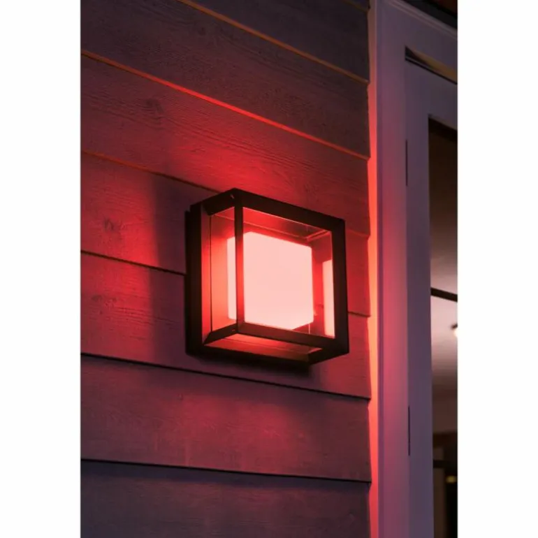 Applique murale Philips Hue Ambiance White & Color Econic LED Noir, 1 lumière, Changeur de couleurs