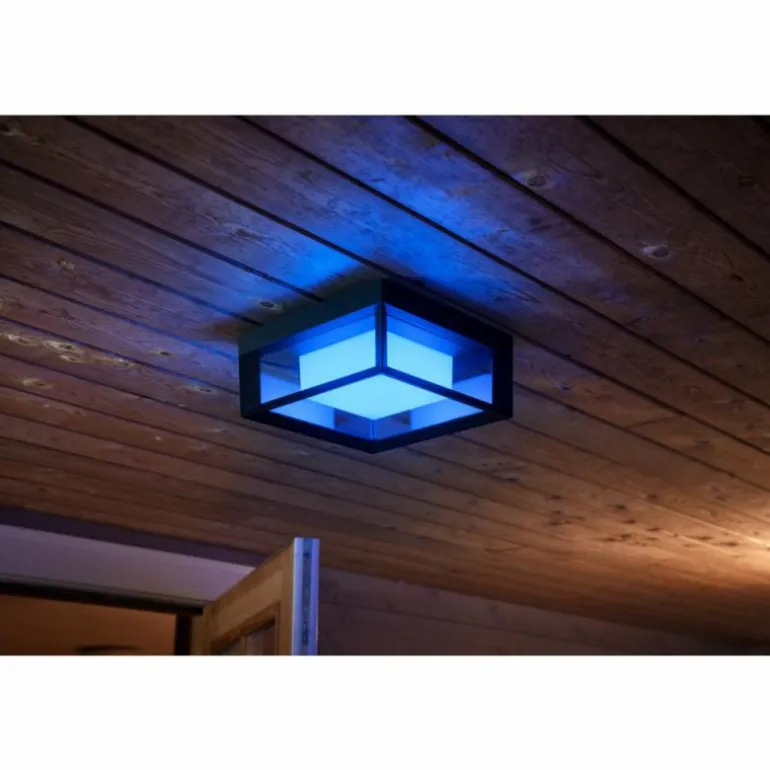 Applique murale Philips Hue Ambiance White & Color Econic LED Noir, 1 lumière, Changeur de couleurs