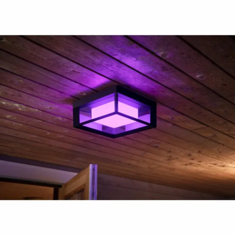 Applique murale Philips Hue Ambiance White & Color Econic LED Noir, 1 lumière, Changeur de couleurs