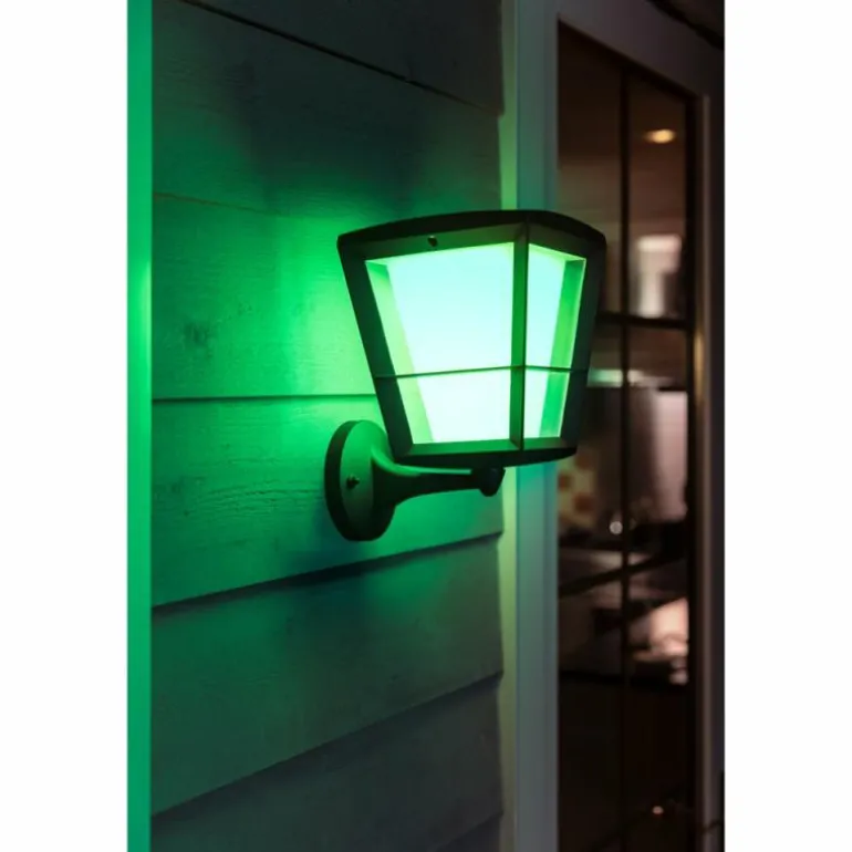 Applique murale Philips Hue Ambiance White & Color Econic LED Noir, 1 lumière, Changeur de couleurs