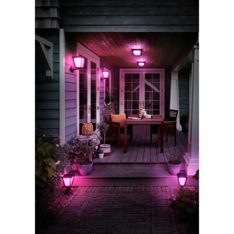 Applique murale Philips Hue Ambiance White & Color Econic LED Noir, 1 lumière, Changeur de couleurs