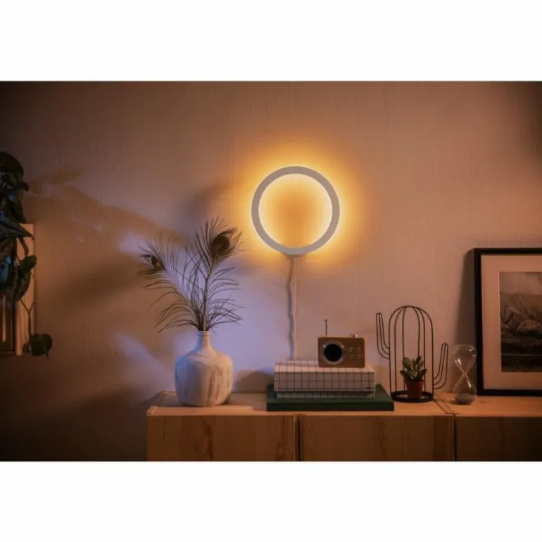 Applique murale Philips Hue Ambiance White & Color Sana LED Blanc, 1 lumière, Changeur de couleurs