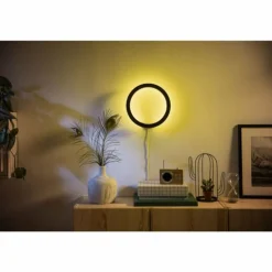 Applique murale Philips Hue Sana LED Noir, 1 lumière, Changeur de couleurs