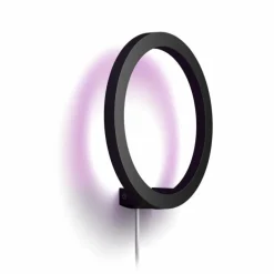 Applique murale Philips Hue Sana LED Noir, 1 lumière, Changeur de couleurs