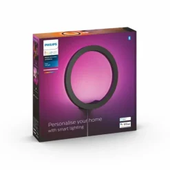 Applique murale Philips Hue Sana LED Noir, 1 lumière, Changeur de couleurs