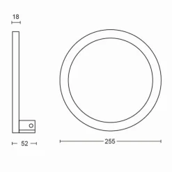 Applique murale Philips Hue Sana LED Noir, 1 lumière, Changeur de couleurs