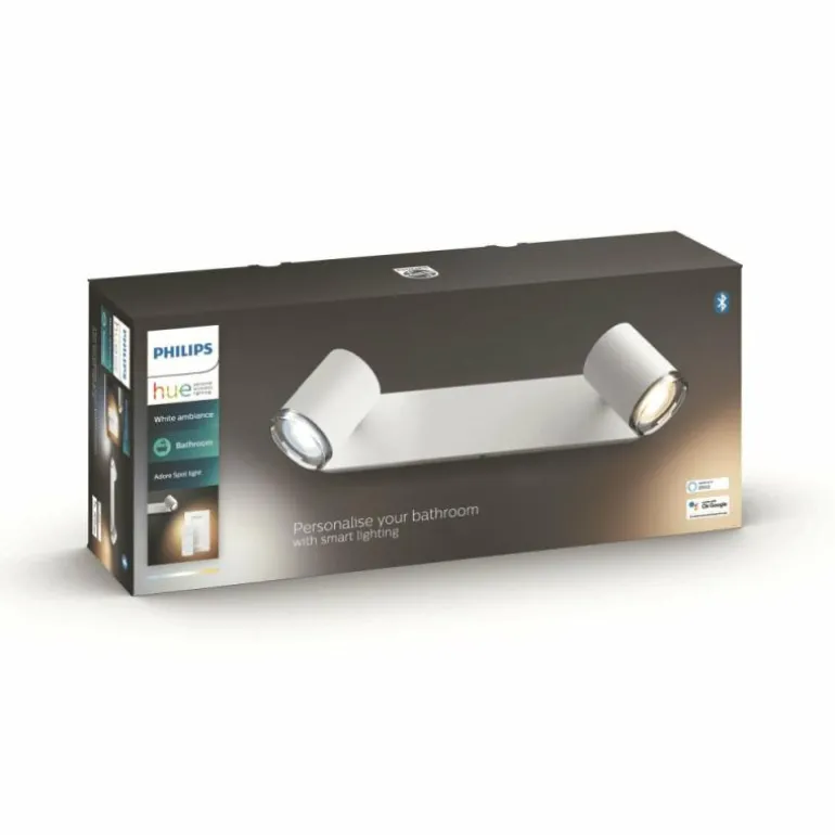 Applique murale Philips Hue Adore LED Blanc, 2 lumières, Télécommandes