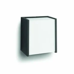 Applique murale Philips myGarden MACAW LED Noir, 1 lumière