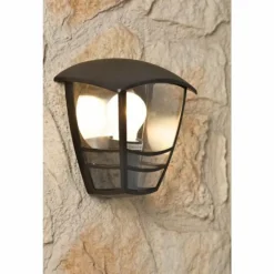 Applique murale Philips myGarden CREEK Noir, Transparent, 1 lumière