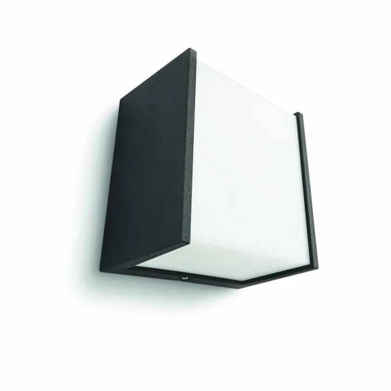 Applique murale Philips myGarden MACAW LED Noir, 1 lumière