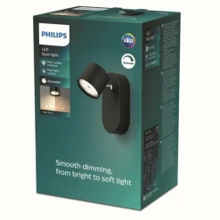 Applique murale Philips Star LED Noir, 1 lumière