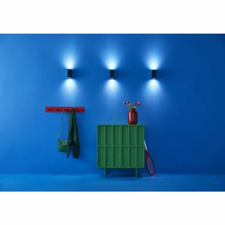 Applique murale Philips WiZ Up&Down LED Noir, 2 lumières, Changeur de couleurs