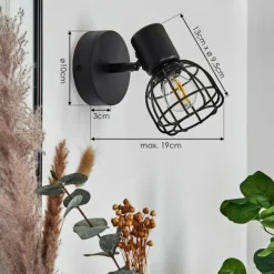 Applique murale Piment Noir, 1 lumière