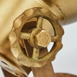 Applique murale Porcia Bois foncé, 1 lumière