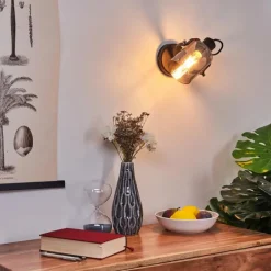 Applique murale Quieri Noir, 1 lumière