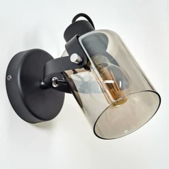 Applique murale Quieri Noir, 1 lumière