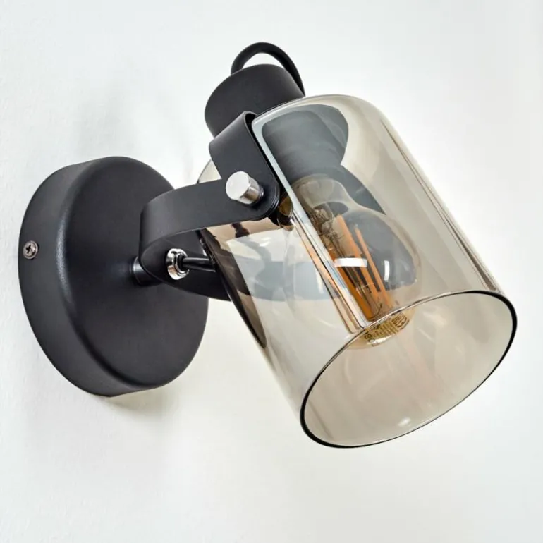 Applique murale Quieri Noir, 1 lumière