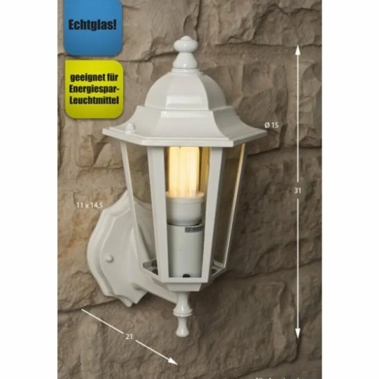 Applique murale Rabalux Velence Transparent, Blanc, 1 lumière