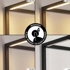 Applique murale Ranquille LED Noir, Blanc, 2 lumières