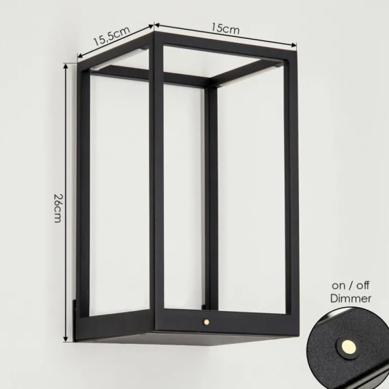 Applique murale Ranquille LED Noir, Blanc, 2 lumières