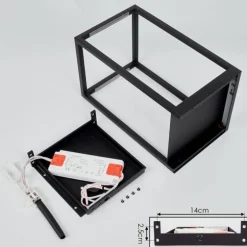 Applique murale Ranquille LED Noir, Blanc, 2 lumières