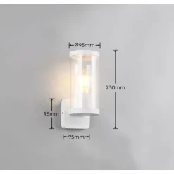 Applique murale Reality BONITO Blanc, 1 lumière