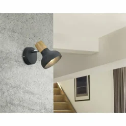 Applique murale Reality Latika Noir, 1 lumière